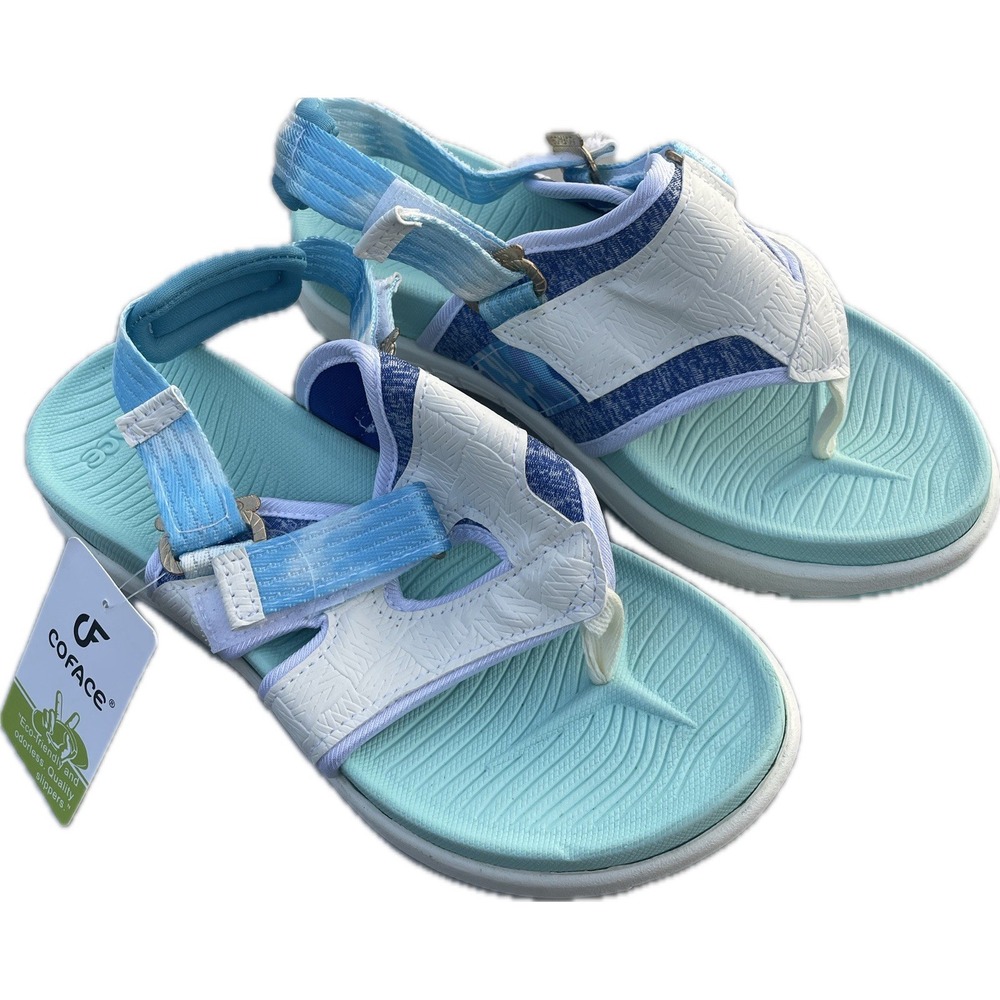 NWT! COFACE Flip Flops Sandals Adjustable Comfort Arch Eco-friendly Womens Sz 7